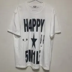 H4PPY 5M1LE プリント Tシャツ