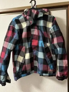 お値下 美品✴︎140カラフルチェックスノーウェア