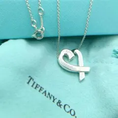 極美品】TIFFANY ネックレス リボン ボウ シルバー 925 希少品レア