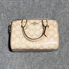 新品 coach コーチ ミニ ローアン クロスボディ バッグ シグネチャー
