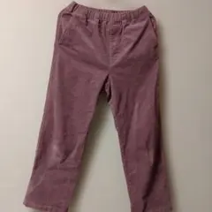 無印良品 ストレッチコーデュロイ イージーストレートパンツ スモーキーピンク S
