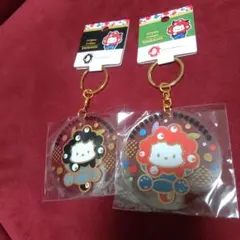 ミャクミャク ポチャッコ アクリルキーホルダー金 2種セット