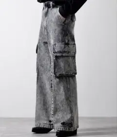 【CLEL】M-47 Type フレア カーゴ パンツ デニム