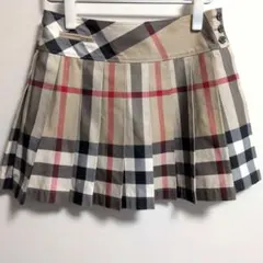 BURBERRY　CHILDREN チェック柄 プリーツスカート12Y152