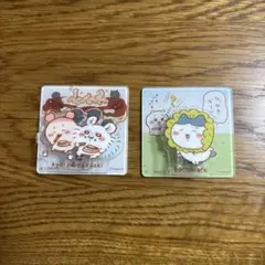 ちいかわ アクリルシーンクリップ ビスケット ハチワレ モモンガ&古本屋