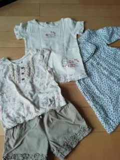 ナチュラル系　80 90　４枚セット　ビケット　アース　エクボ