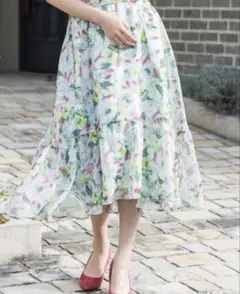 新品・未使用　ローズティアラ　グリーンスカート 3XL