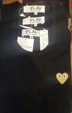 PLAYCOMME des GARÇONS金ハートワンポイントTシャツ新品タグ付 - メルカリ