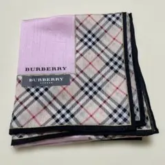 BURBERRY ハンカチ ピンク チェック柄
