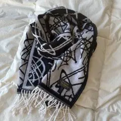 vivienne westwood オーブ柄マフラー　廃盤　イタリア製