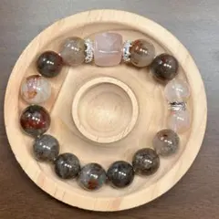 ✨ 3種天然石MIXブレスレットグリーンファントムタイプ　金運・癒し・調和✨ ✨