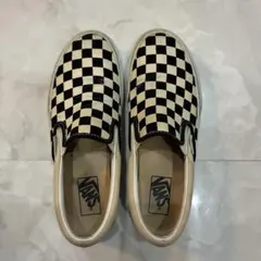 VANS チェッカーボード スリッポン 24.5cm 人気デザイン