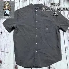 【激レア】POLO RALPH LAUREN ポロベア ノーカラーシャツ XL