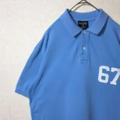 90s ポロジーンズ ポロシャツ 刺繍ロゴ ラルフローレン