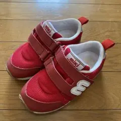 miki house 15.5cm 赤 スニーカー