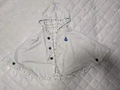 新品 ミキハウス ベビーポンチョ リバーシブル