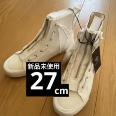 【新品未使用】GU UNDERCOVER ハイカットスニーカー 27cm 白のサムネイル