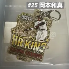 新品 HR王 岡本和真 ゴールドラメキーホルダー　アクキー ジャイアンツ 巨人