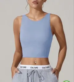 ヨガウェア　トップス　カップ付き　Ｌサイズ