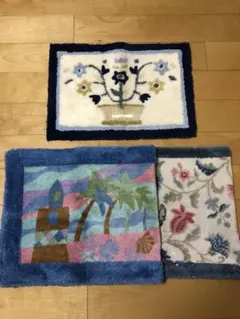 中古マット 足拭きマット キッチンマット　3枚まとめ売り