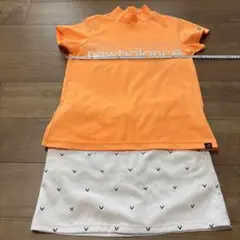 New Balance モックネックシャツ オレンジのサムネイル