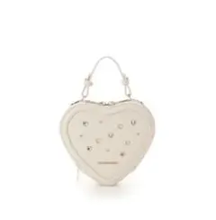 ビジューハート型ショルダーバッグ