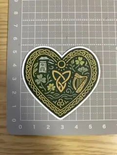【Love country】“アイルランド” ハート＆シンボルアートステッカー