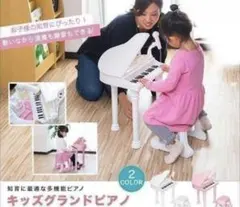 ピアノ　おもちゃ　キッズ　グランドピアノ マイク付き 椅子セットのサムネイル