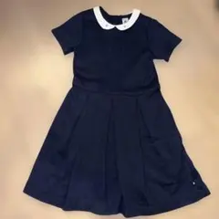 プチバトー　ネイビー 半袖ワンピース　140cm