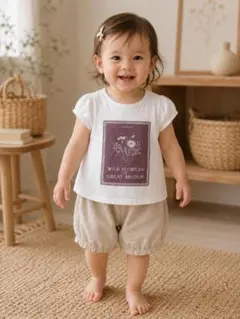 BURBERRY Tシャツ 80 白 WILD FLOWERSのサムネイル