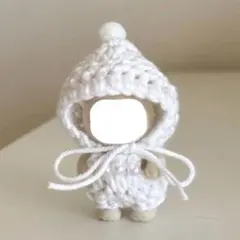 赤ちゃん　ハンドメイド　着せ替え　お洋服　ミニチュアドール服　白