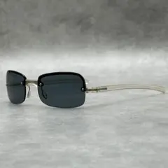 PRADA プラダ サングラス リムレス ブラウン SPR80G シルバー金具