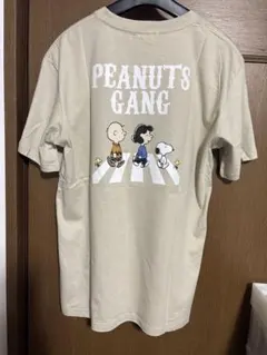 スヌーピー PEANUTS GANG Tシャツ LL ベージュ ユニセックス