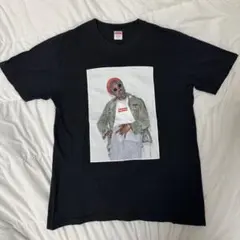 supreme/黒 Tシャツ