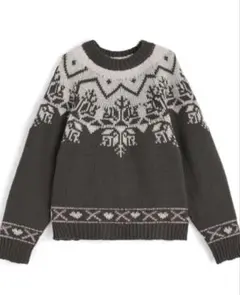 ノルディック柄ニットトップス[gn443]