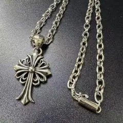 クロス ネックレス シルバー S925 60cm クロム - メルカリ
