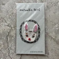 Nathalie Lete ナタリーレテ ワッペン うさぎ BLANCHE