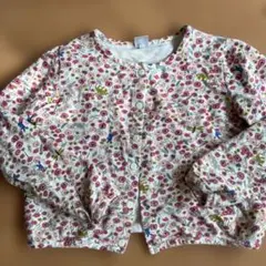 花柄カーディガン　プチバトー　8ans