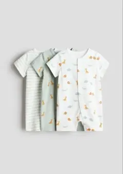 H&M ベビー ロンパース 3枚セット アニマル柄のサムネイル