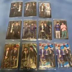 お笑い芸人グッズ サイン入り写真カードなど　11枚セット