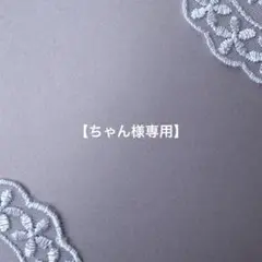 【ちゃん様】専用ページ