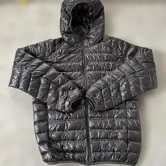 UNIQLOウルトラライトダウンジャケット　ダークブラウン　濃茶フード付きS