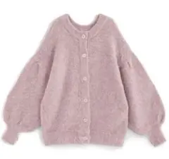 GRL 前後2Wayモヘヤタッチニットカーディガン[an1244]