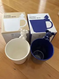ミッキー ミニー フィギュア マグカップ セット　Francfranc