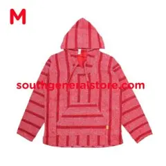 メキシコ製 M赤 メキシカンパーカー Baja Hoodie Drug Rug