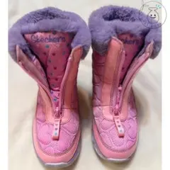 【再値下げ】Skechers ピンクファーブーツ20.5センチ