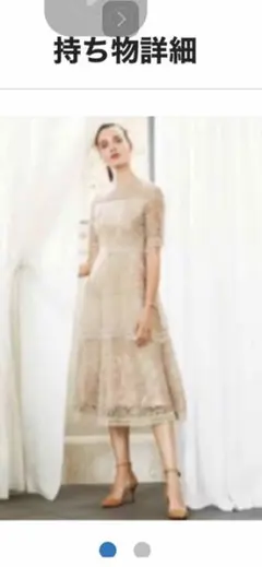 セルフォード　刺繍レースワンピース