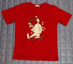 グーフィー　Tシャツ　赤