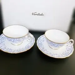 Noritake ティーカップ・ソーサー 2個セット 金彩 BoneChina