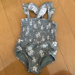 H&M 水着 フリル グリーン